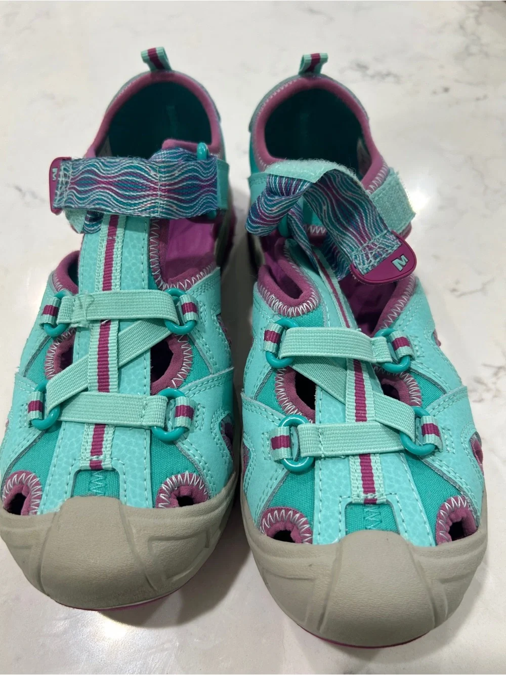 Merrell Kids' Teal & Purple Hydro Sandals